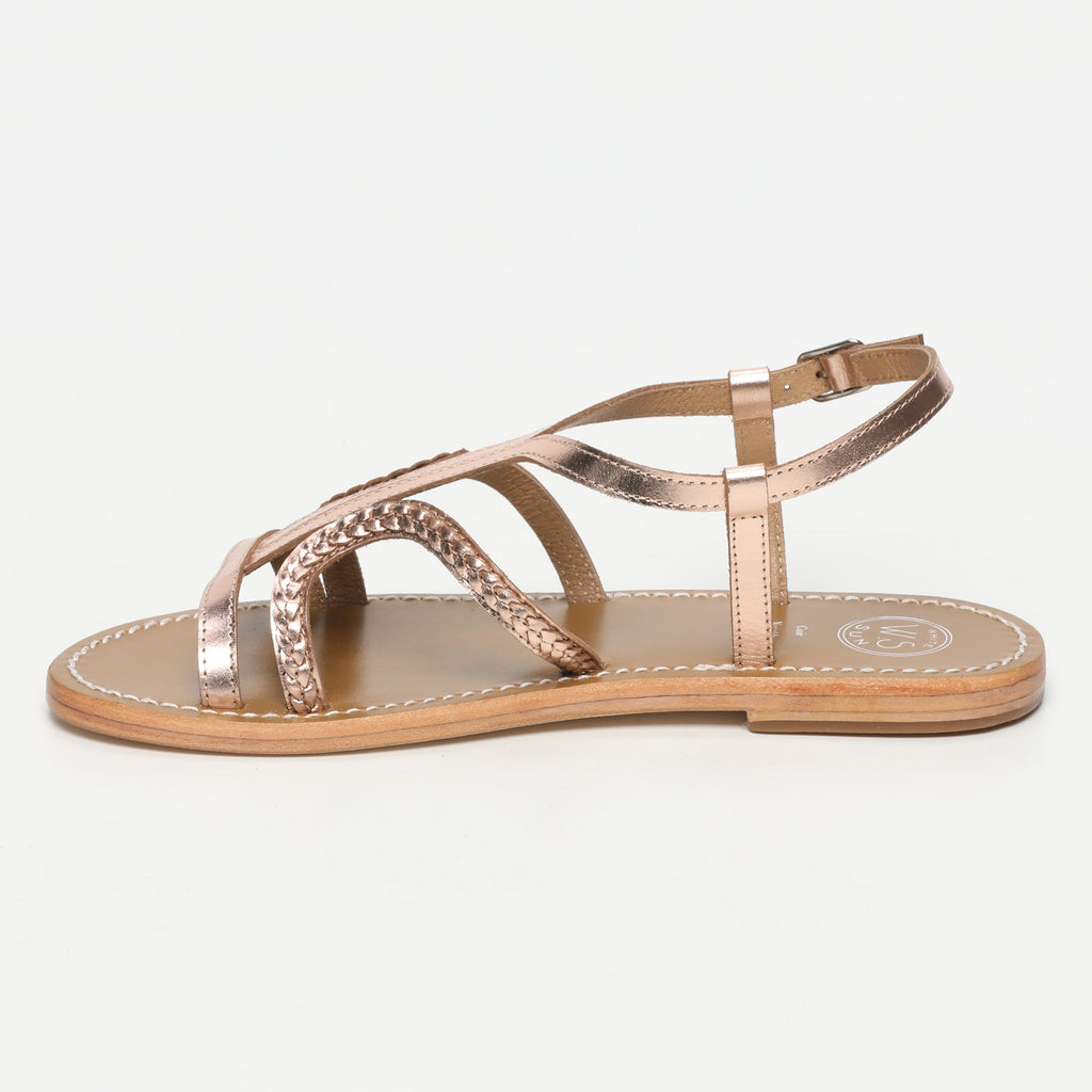 White Sun - Sandales Fenella - Rosegold Buff - Rose