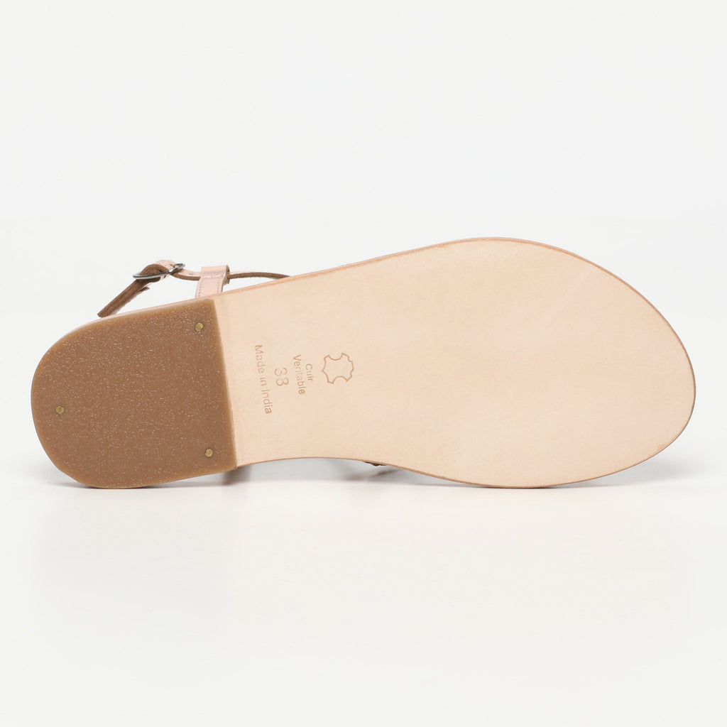 White Sun - Sandales Fenella - Rosegold Buff - Rose