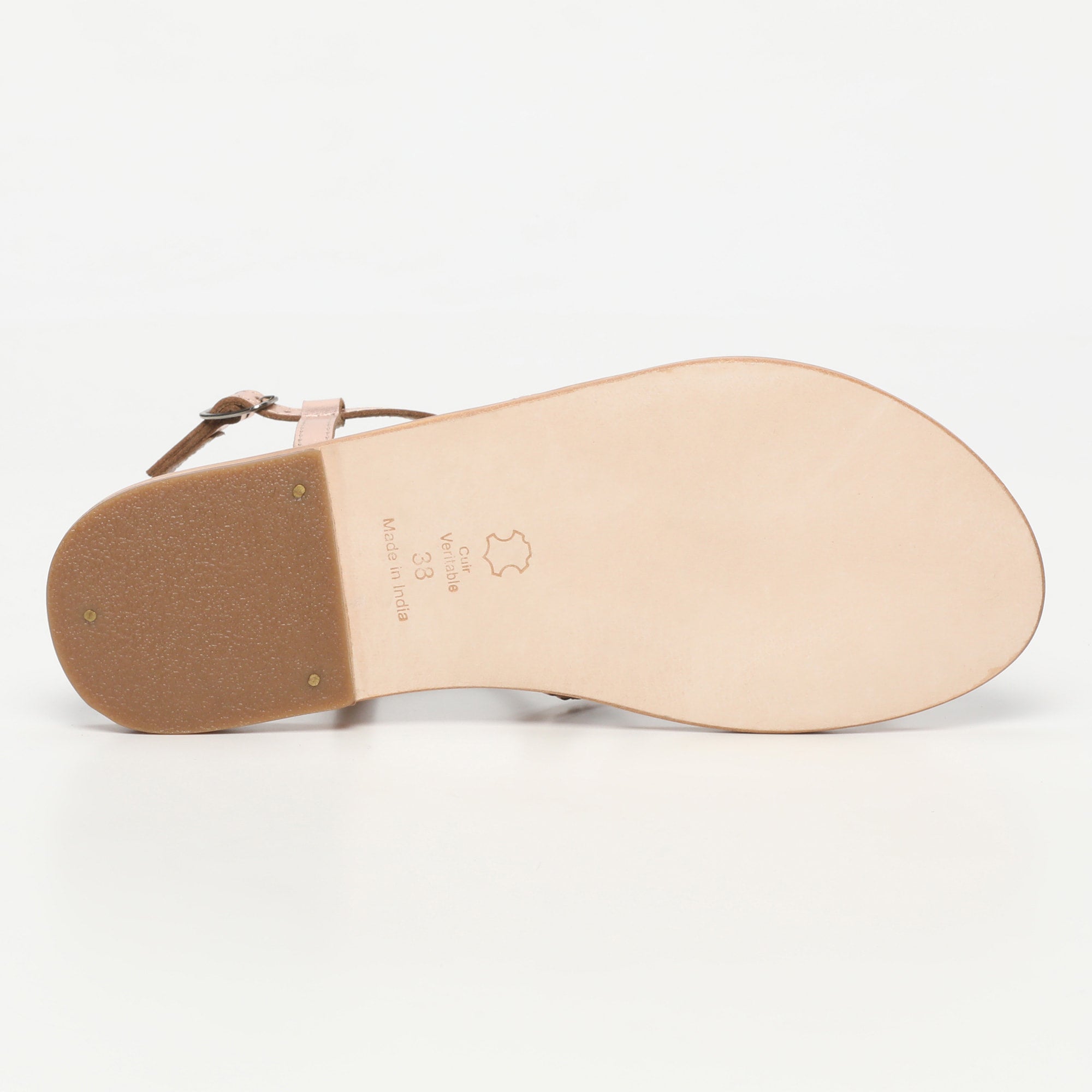 White Sun - Sandales Fenella - Rosegold Buff - Rose