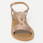White Sun - Sandales Queniva - Rosegold Buff - Rose