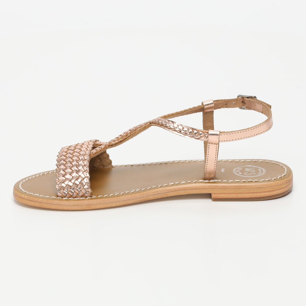 White Sun - Sandales Queniva - Rosegold Buff - Rose