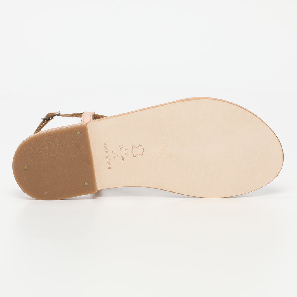 White Sun - Sandales Queniva - Rosegold Buff - Rose
