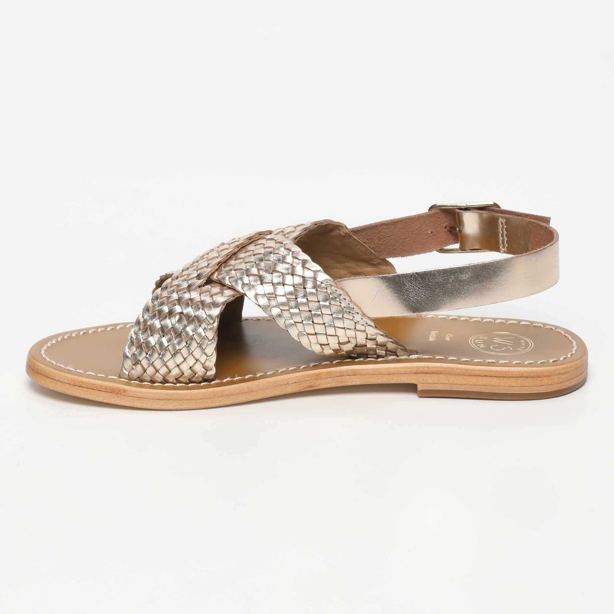 White Sun - Sandalias Monica - Gold Buff - Dorado