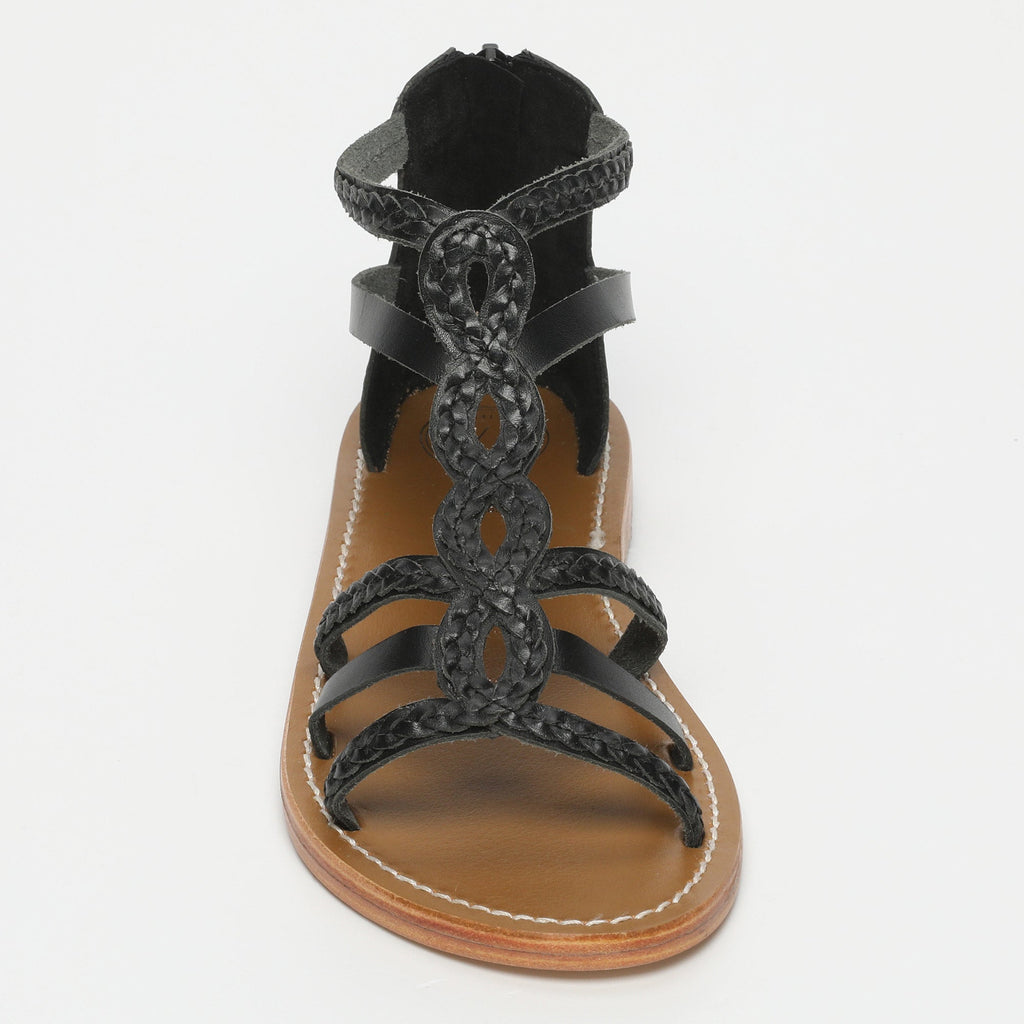 White Sun - Sandalias Mirella - Black Buff - Negro