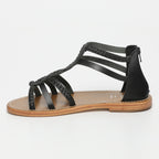 White Sun - Sandalias Mirella - Black Buff - Negro