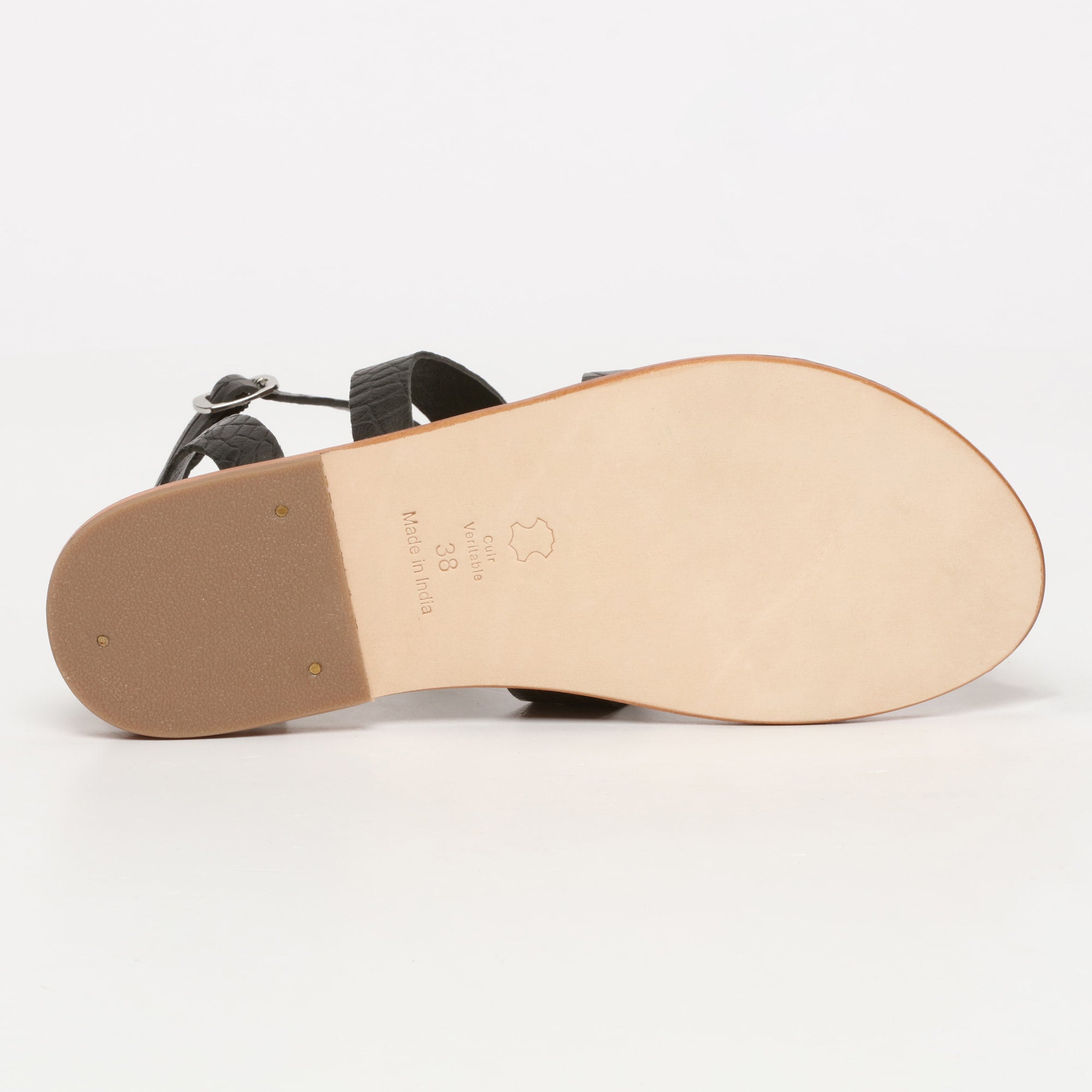 Sandalias Oasis - Black Croco