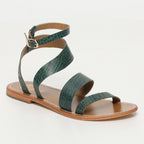 Sandalias Oasis - Green Croco
