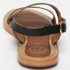 Sandalias Giovanna - Croco Negro