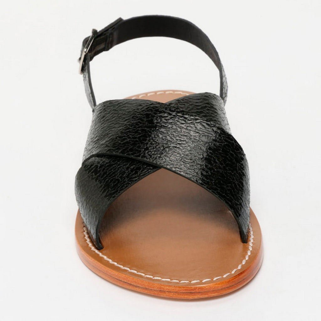Sandalias Macapa - Black Crackle