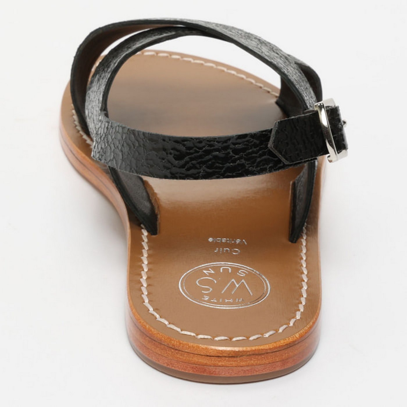 Sandalias Macapa - Black Crackle