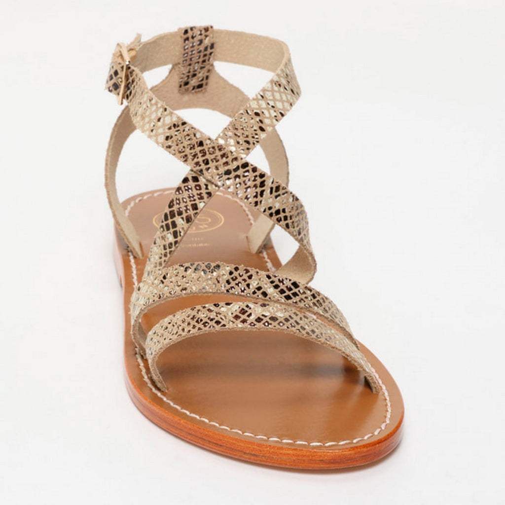 Sandalias Lesia - Beige Snake