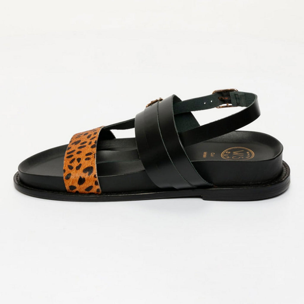 Sandales Zeneta - Brown Leopard+Black