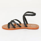 Sandalias Perla - Black Metal