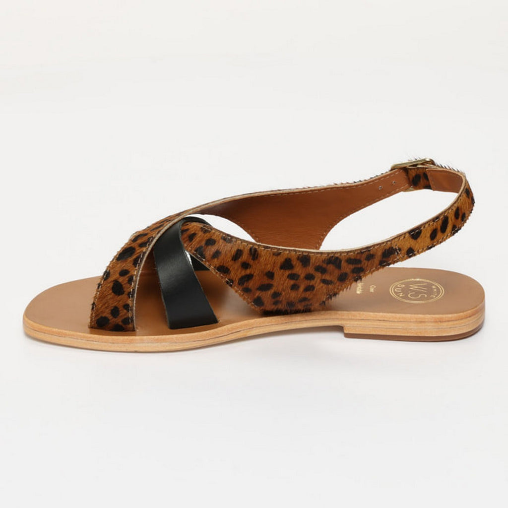 Sandalias Sampaya - Leopard+Black