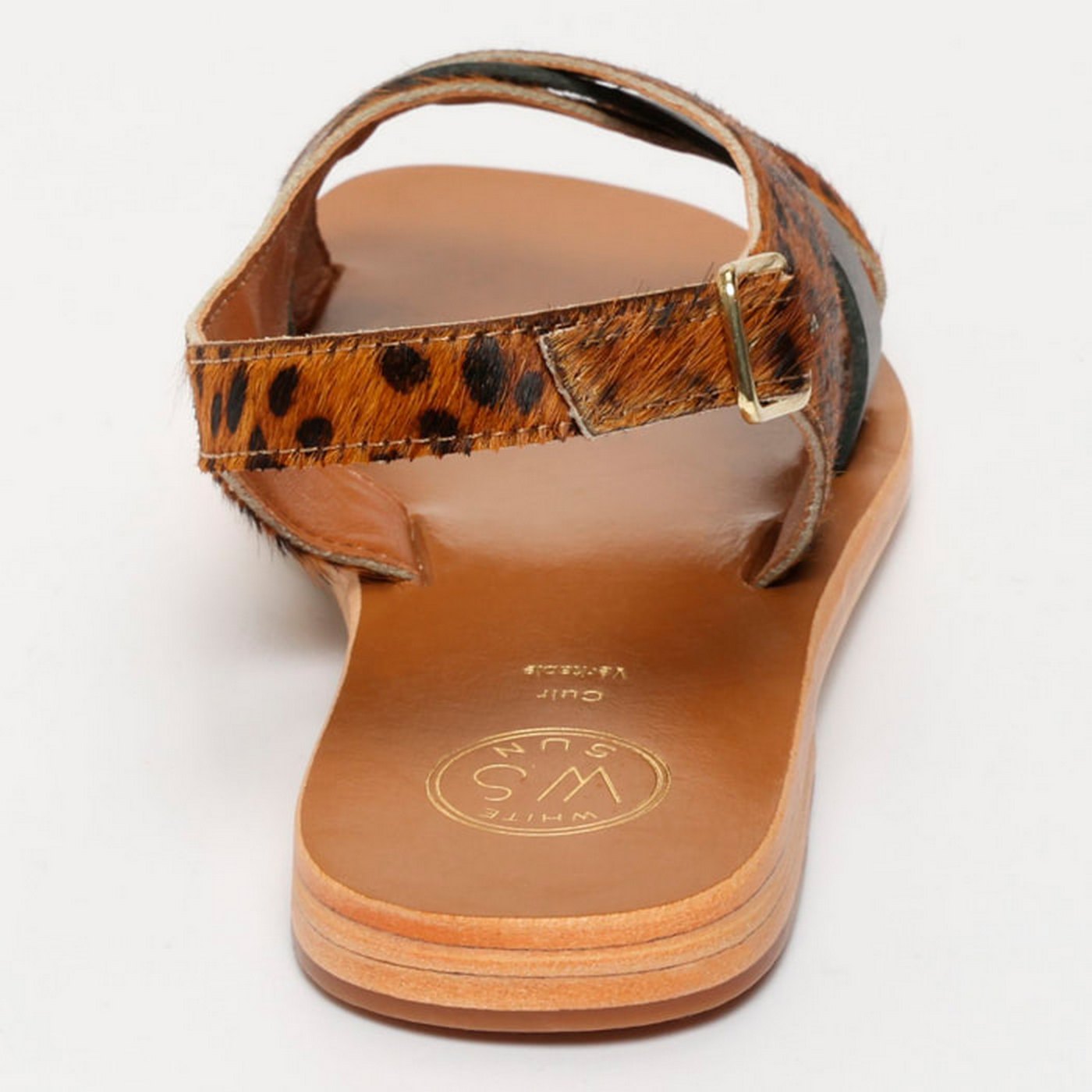 Sandalias Sampaya - Leopard+Black