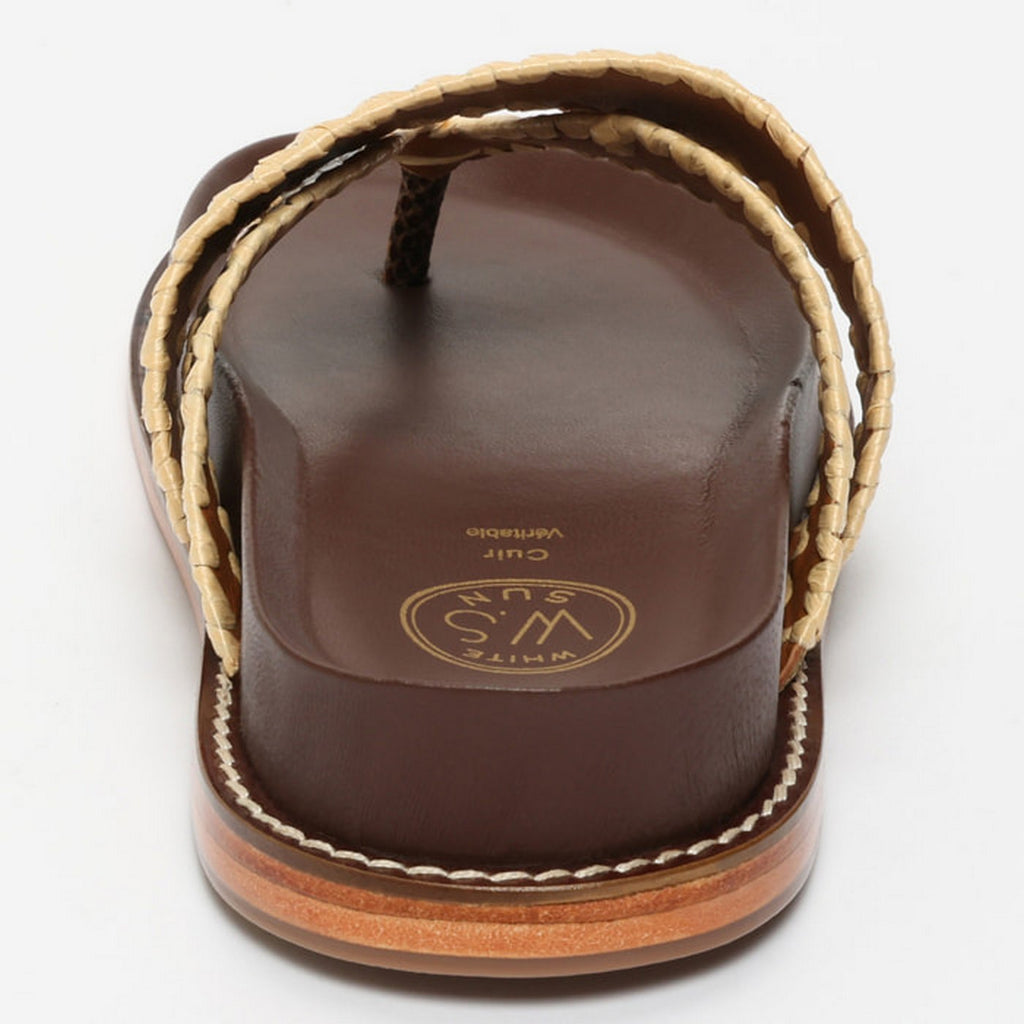 Sandales Caelum - Brown Snake+Beige