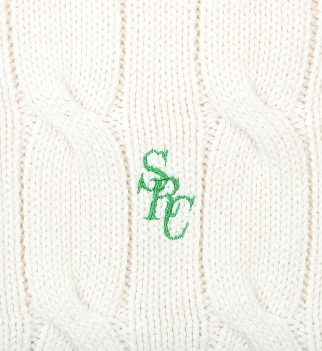 Src Cableknit Jumper - Cream/Clean Mint - Women