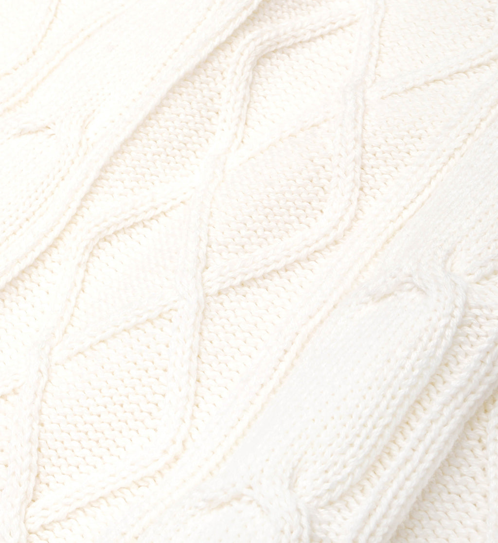 Src Cableknit Jumper - Cream/Clean Mint - Women