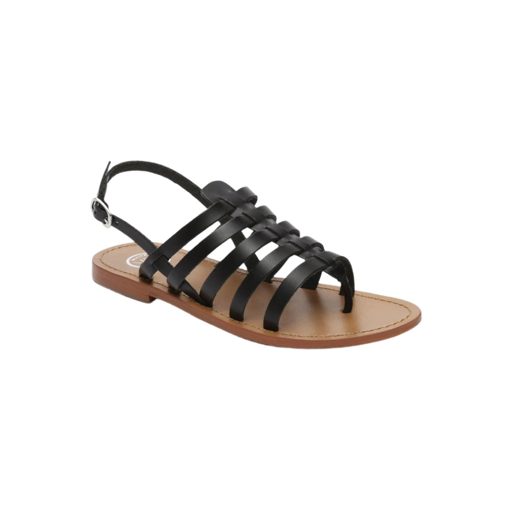 White Sun - Sandales Fusinus - Black Buff - Black