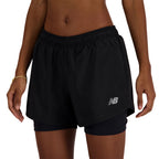 Women's New Balance SPORT ESSENTIAL 2-IN-1 3 Shorts