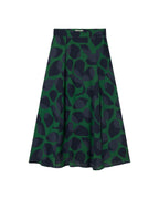 Falda verde hoja Tora sostenible - silueta 2
