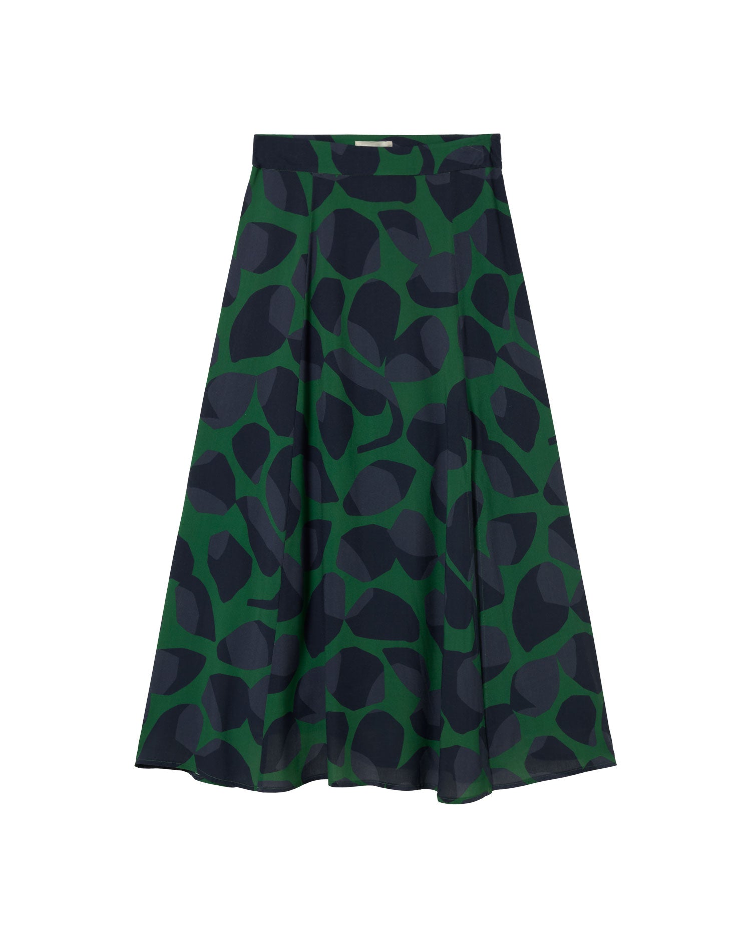 Falda verde hoja Tora sostenible - silueta 2
