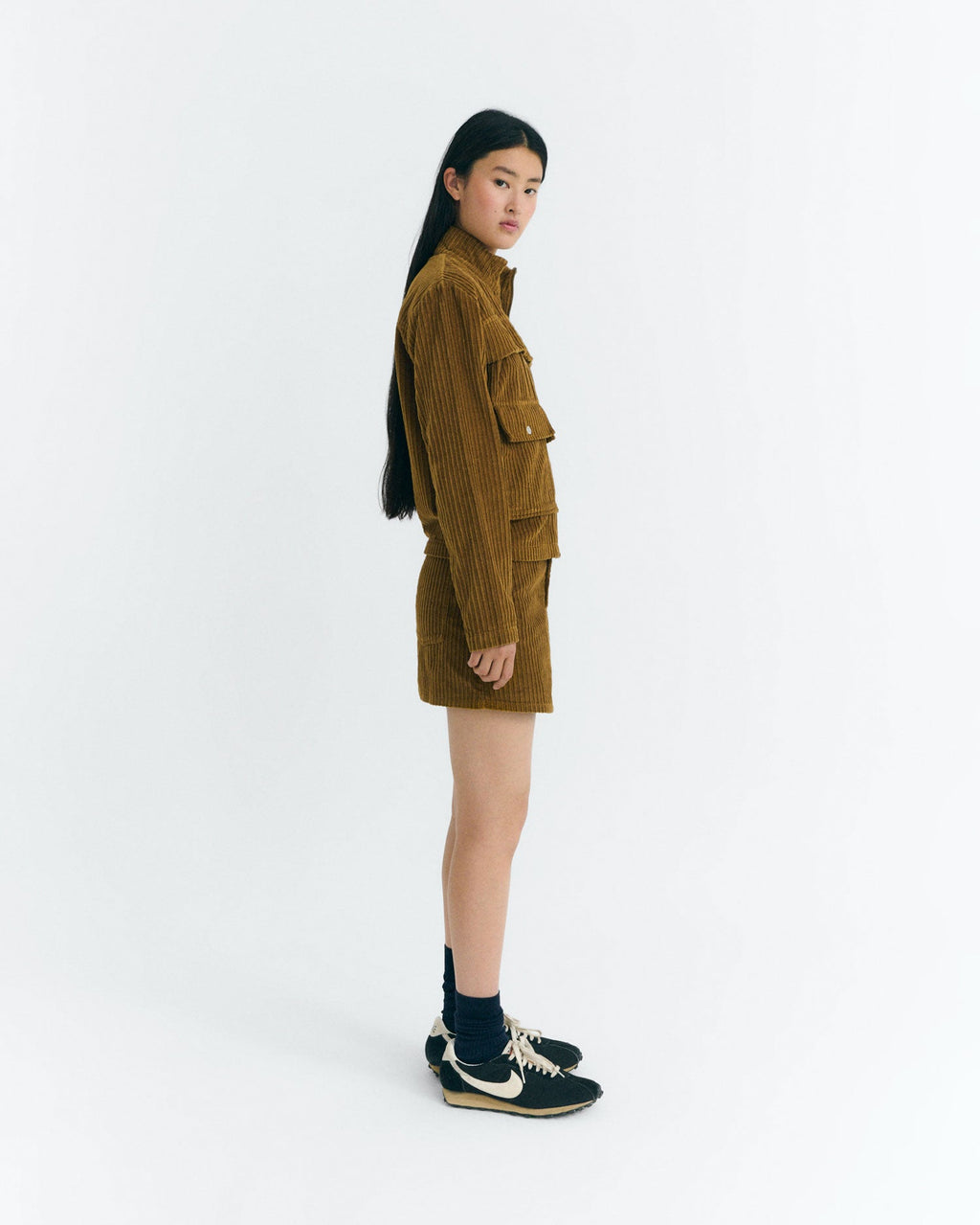 Kimmy Corduroy Mini Skirt - Brown