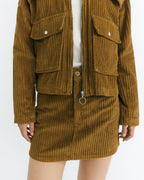Kimmy Corduroy Mini Skirt - Brown