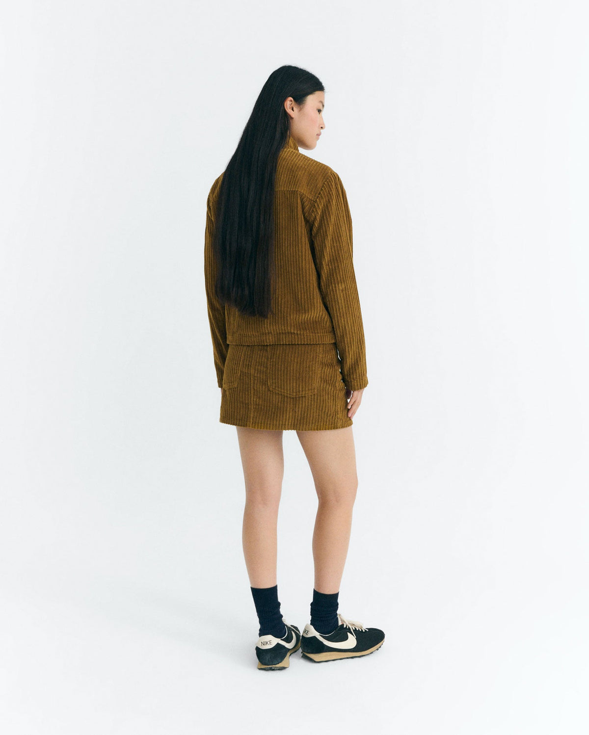 Kimmy Corduroy Mini Skirt - Brown