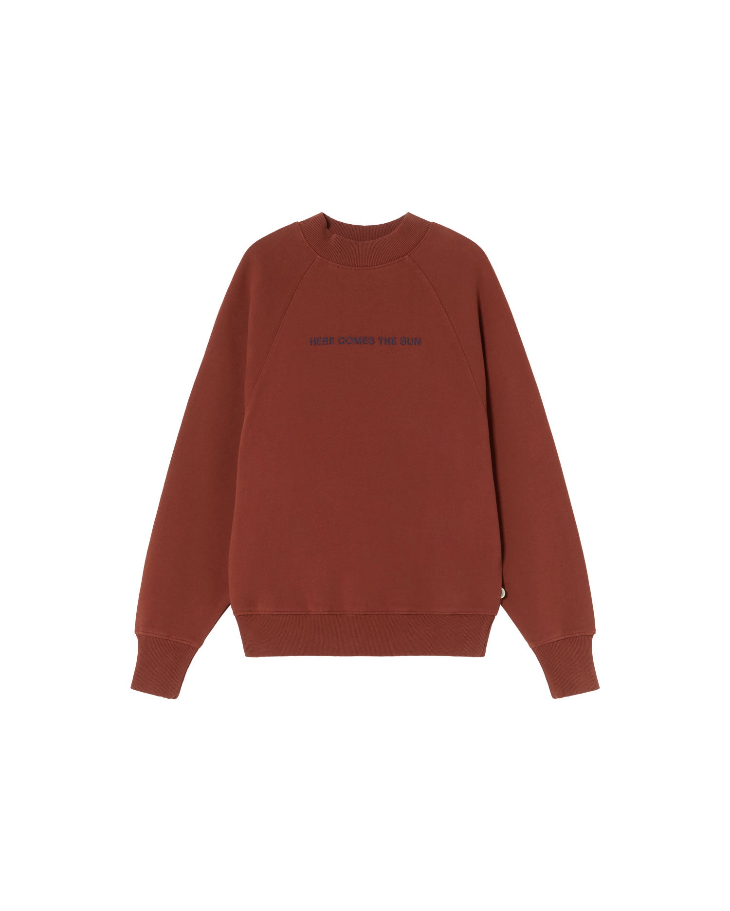 Sudadera marrón Here comes the sun Fantine sostenible-silueta-1