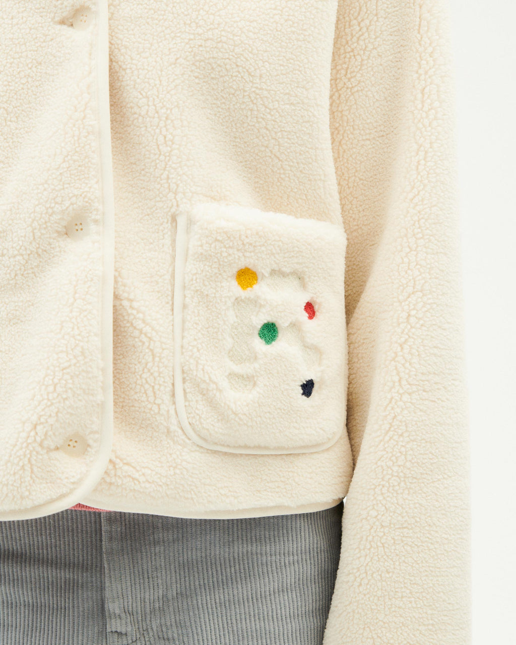 Veste Sherpa Kourtney - Écru