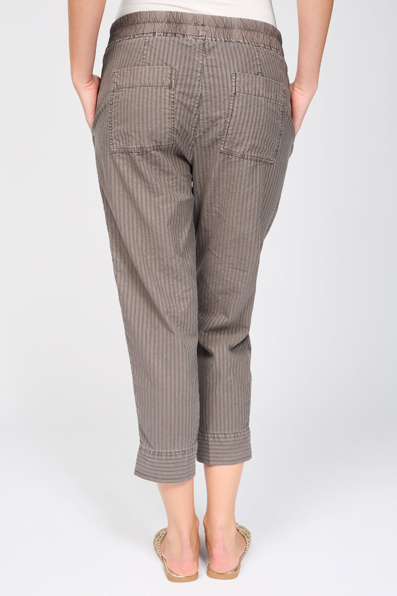 Pantalón de rayas Easy Fit - Pigment River Rock - Mujer