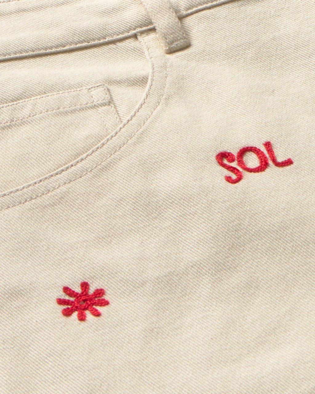 Cadena corta de sol crudo Luisa sostenible - silueta 2
