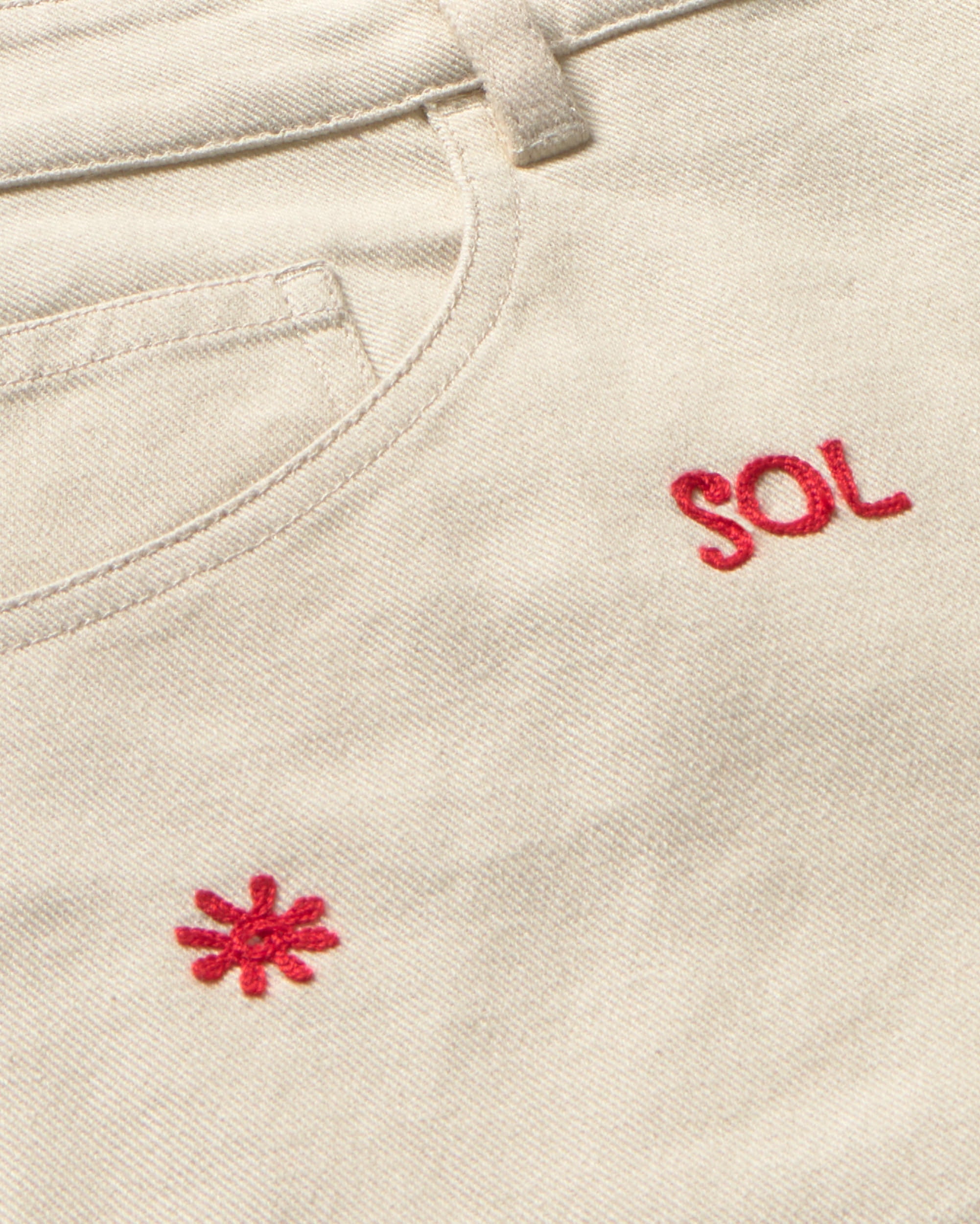 Cadena corta de sol crudo Luisa sostenible - silueta 2
