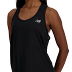 New Balance Women's Tank Tops Wt4122 - Black/China Gray