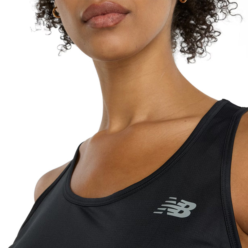 Camiseta sin mangas para mujer New Balance Sport - Negro, Blanco