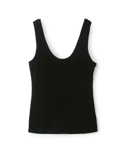 Débardeur Tencel Cachemire À Encolure Dégagée - Noir - Femme