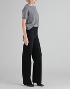Pantalón Wide Leg Silene Denim - Black - Mujer