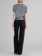 Pantalón Wide Leg Silene Denim - Black - Mujer