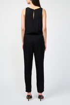 Tencil Linen Blend Romper - Black - Women