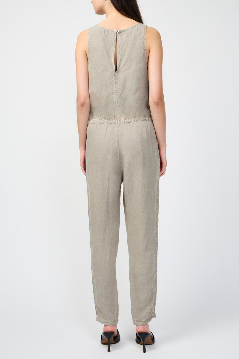 Combinaison Tencil Linen Blend Romper - Silt Pigment - Femme