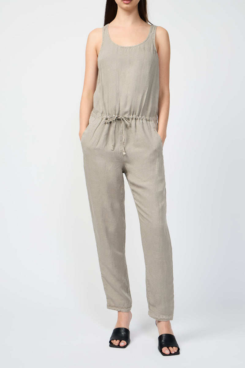 Combinaison Tencil Linen Blend Romper - Silt Pigment - Femme