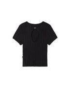 Top En Maille Ecovero Rue - Noir