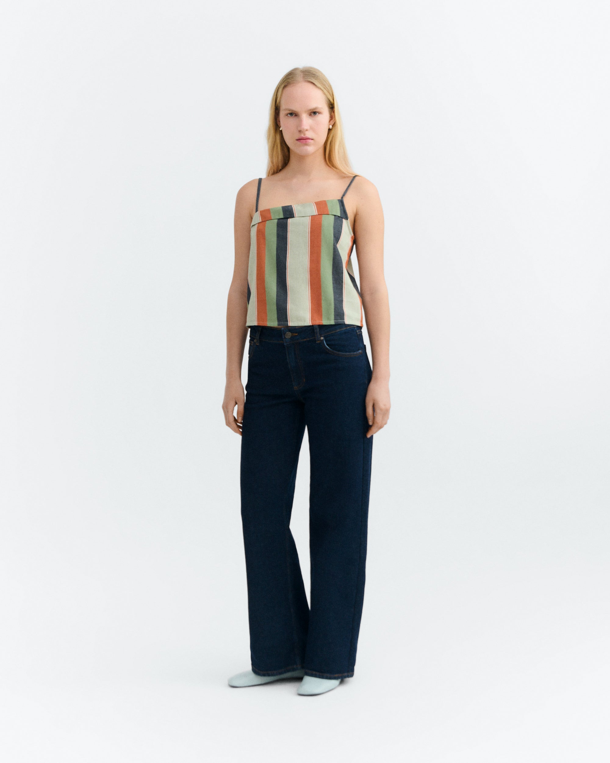 Top estampado rayas multicolor Raida sostenible - 1