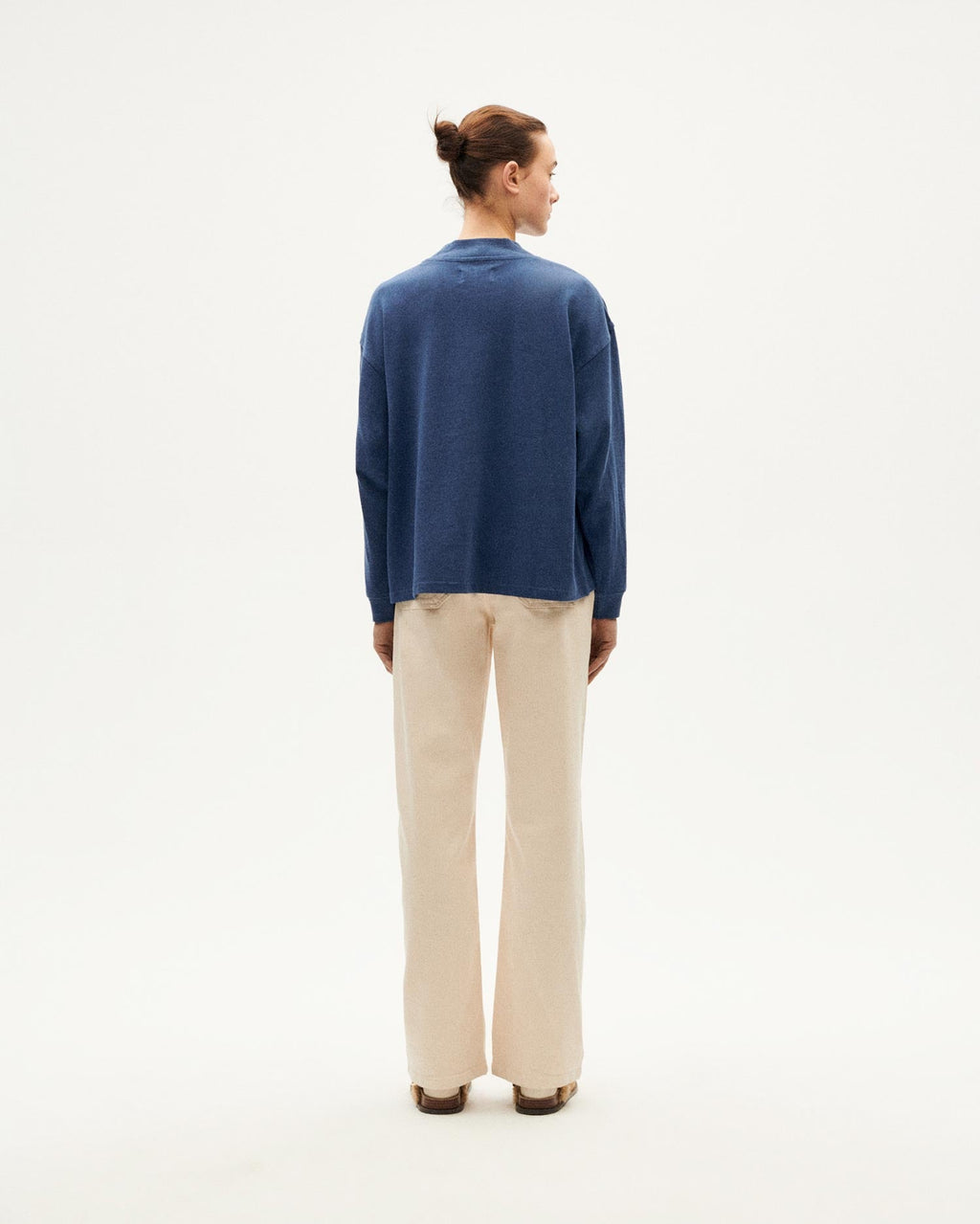 Blue hemp thick T-shirt Freire sustainable-4