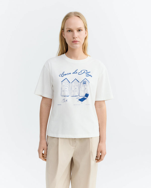 Lena sostenible oversize casa de playa t-shirt - 2
