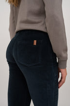 Tætsiddende bukser Bamboo Smooth Velvet - Skovgrøn - Dame