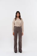Pantalón Flare Scille Smooth - Taupe - Mujer