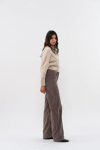 Pantalón Flare Scille Smooth - Taupe - Mujer