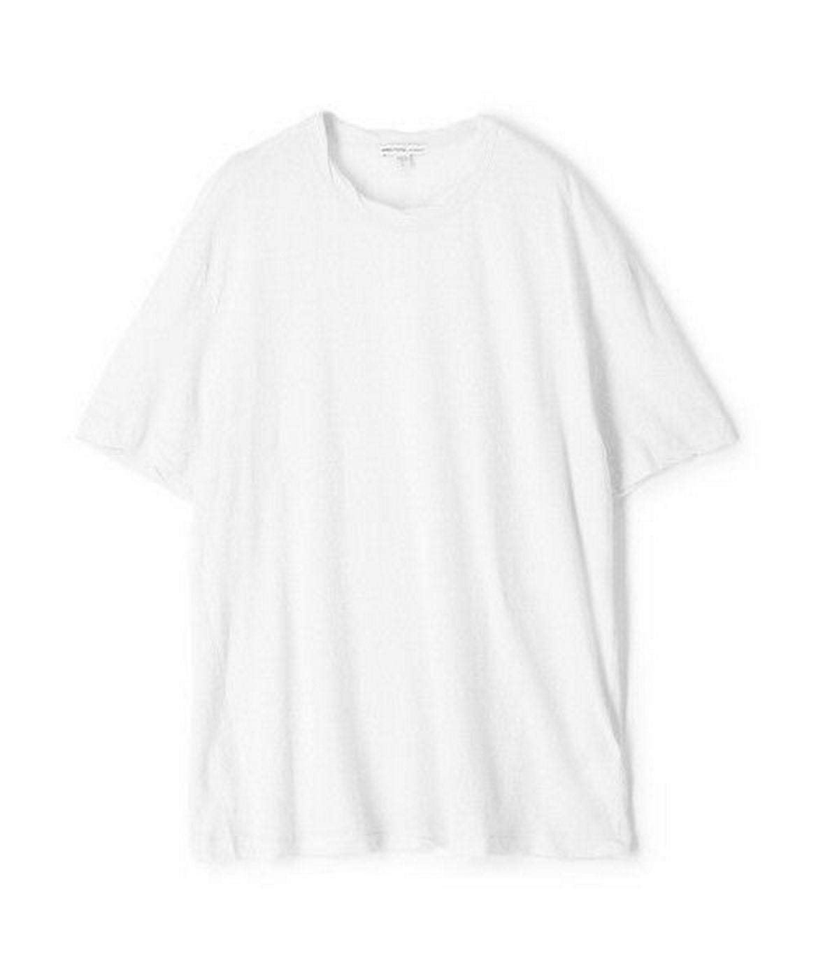 Oversized Short-Sleeve Crêpe T-Shirt - White - Women